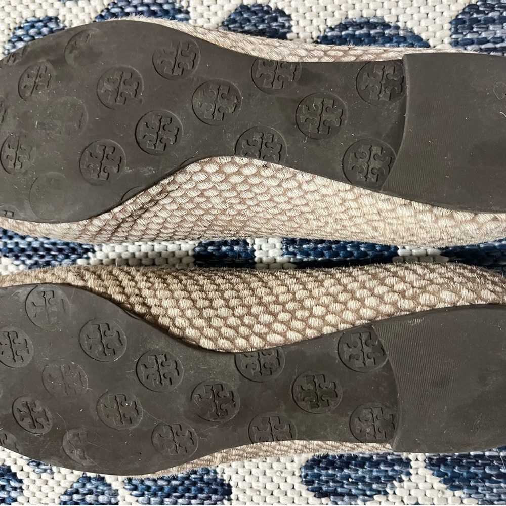 Tory Burch Reva Snakeskin Ballet Flats - image 3